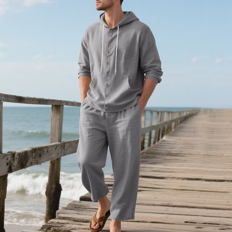 Herren Leinen Strand-Set Somme – Linen Shirt Breathable Bewertung und Preis